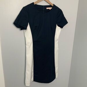 Anthropologie Hutch Mini Dress‎ Navy White Size Small